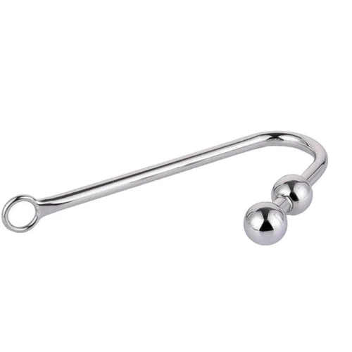 Two Pleasurable Hook Balls Stainless Anal 4417 Steel 0626